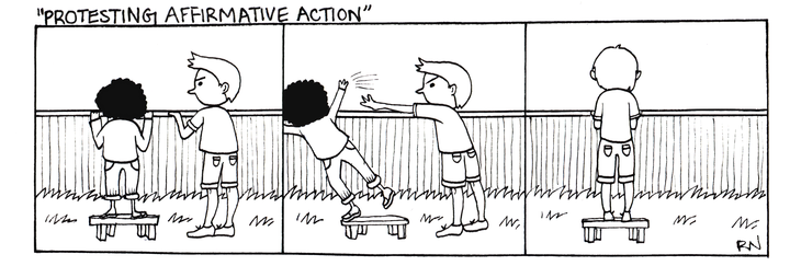 protesting affirmative action small