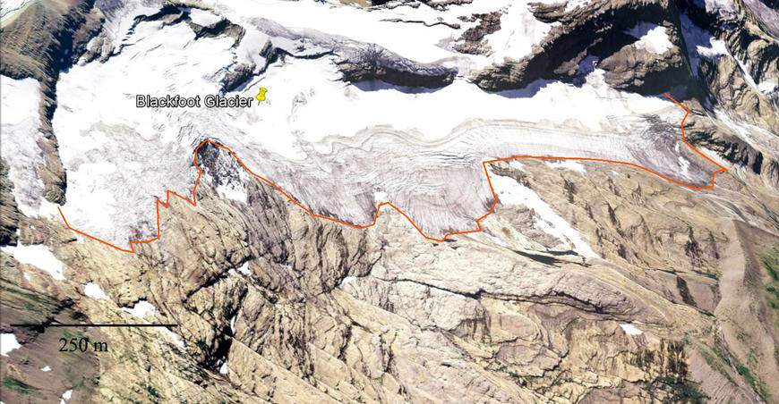 Blackfoot Glacier Effects of global warming large