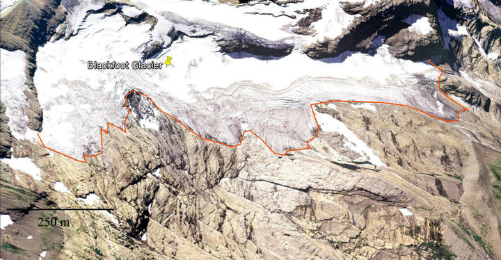 Blackfoot Glacier and Columbia River