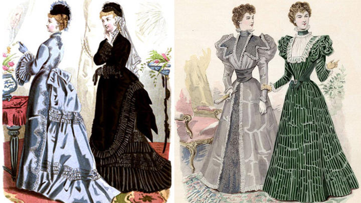dresses “a la polonaise” small