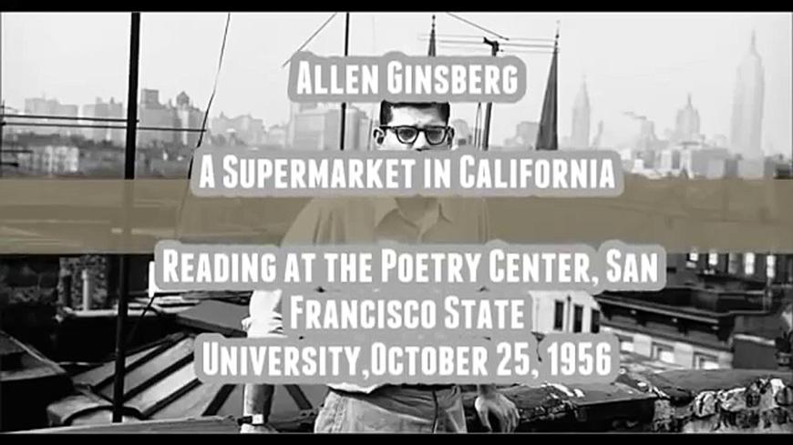 “Supermarket in California” by Allen Ginsberg large