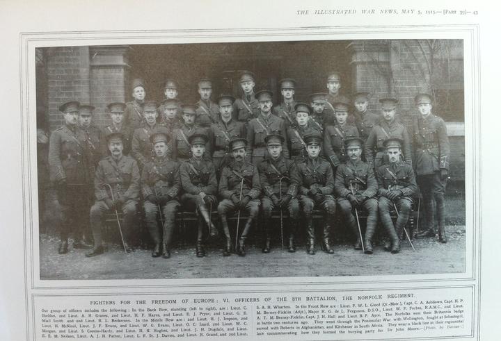 The Norfolk Regiment 8th Battalion Norfolk Regiment small