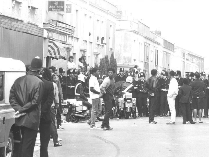 london riot in 1980 small