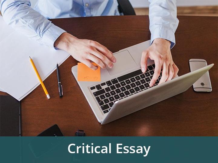 write my critical essay small