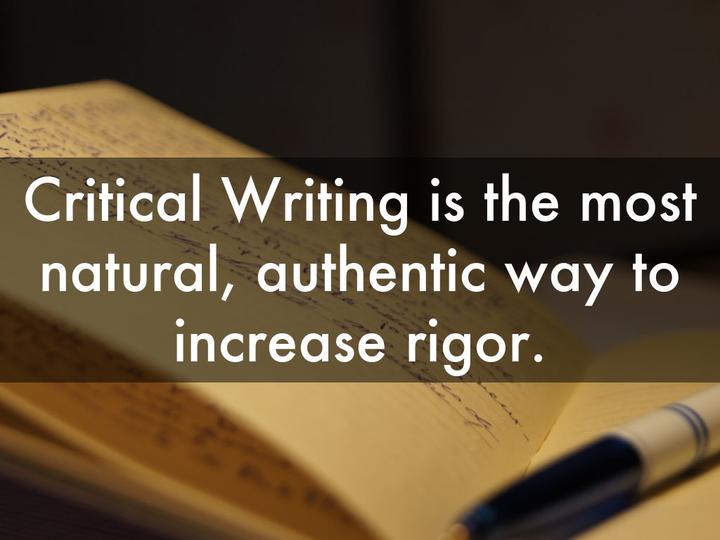 what is critical writing definition