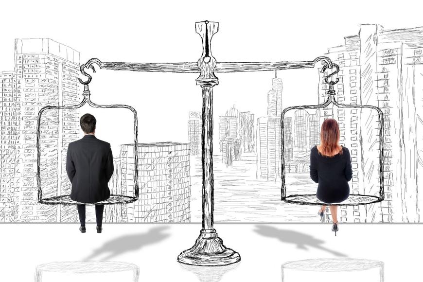  Gender discrimination in workplaces large