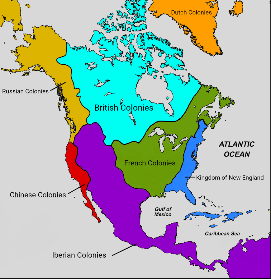 Colonization of North America large