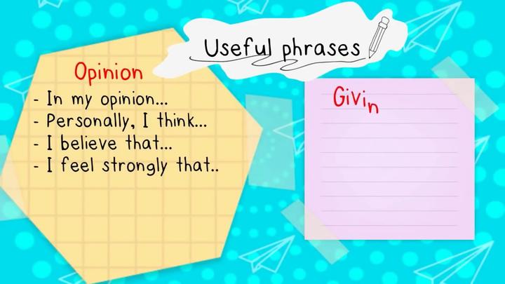 Writing an Opinion Essay small